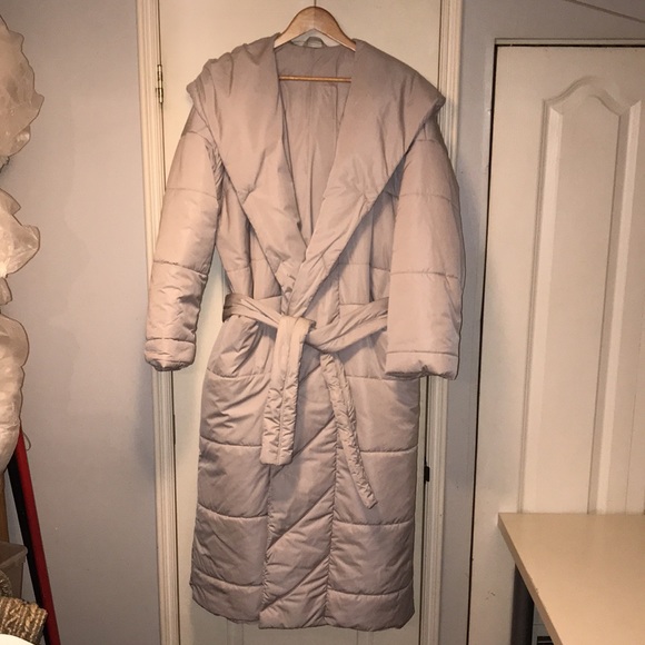Women’s Waterproof Winter Coat Custom Tailor Made Beige/Gray Size L to XXL - Picture 3 of 4